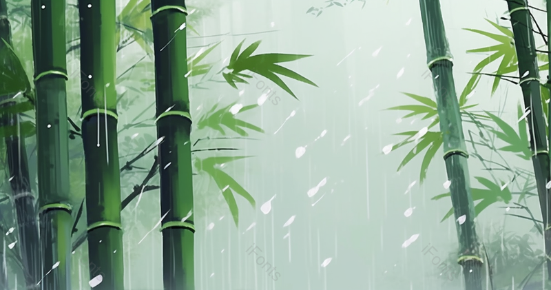 雨雾中的竹林,插画/手绘图,插画/手绘图库,插画/手绘图下载,插画/手绘